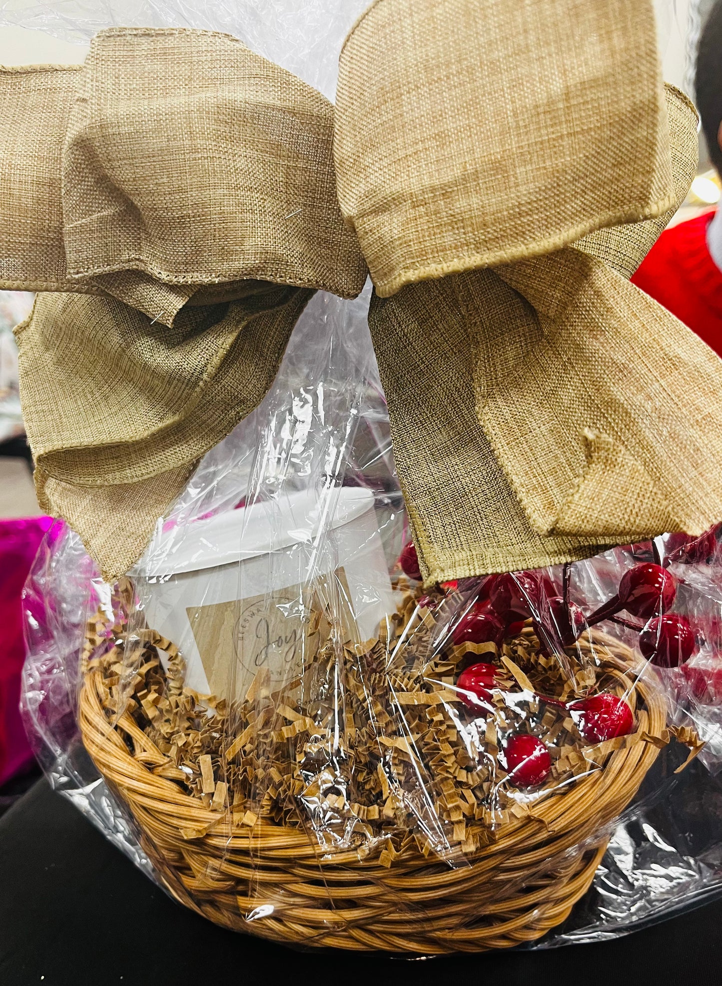 Holiday Candle Decor Baskets